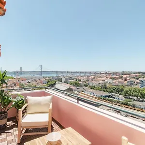 Apartamento Casa Boma - Unique With Private Balcony And Panoramic Bridge View - Alcantara Iv, Lisboa